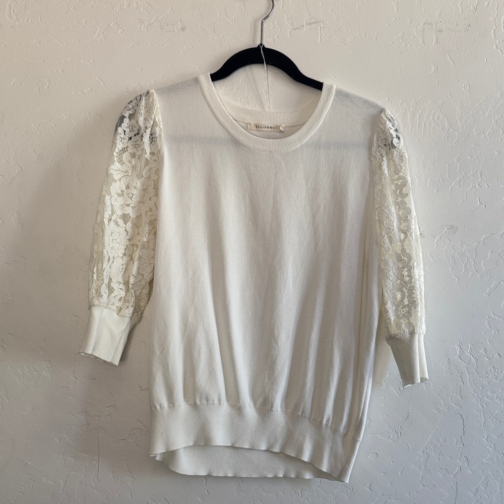 Ellison cream Knit Top